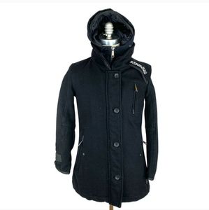 Superdry Premier Pea Trench Coat Size Medium